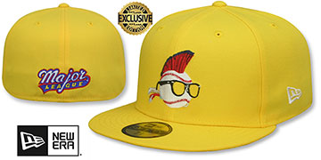 Major League WILD THING Yellow Fitted Hat by New Era