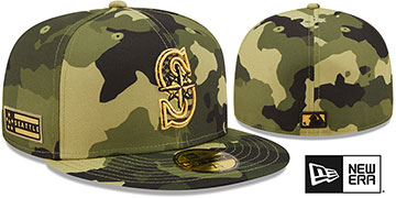 Mariners 2022 ARMED FORCES STARS N STRIPES Hat by New Era