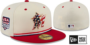 Marlins 2026 JULY 4TH STARS N STRIPES Fitted Hat by New Era