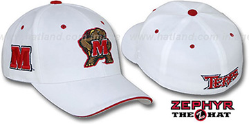 Maryland DHS TRIPLE-WHITE 2 Fitted Hat by Zephyr