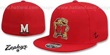 Maryland SLIDER Red Fitted Hat by Zephyr