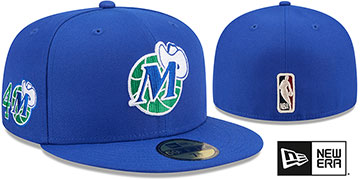 Mavericks 40TH ANNIVERSARY SIDE-PATCH Royal Fitted Hat by New Era