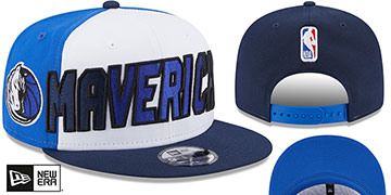 Mavericks COLOR BLOCK BACK HALF SNAPBACK Hat by New Era