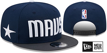 Mavericks STATEMENT SNAPBACK Navy-Grey Hat by New Era
