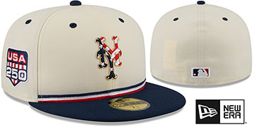 Mets 2026 JULY 4TH STARS N STRIPES Fitted Hat by New Era