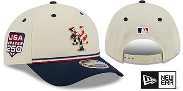 Mets 2026 JULY 4TH STARS N STRIPES M-CROWN SNAPBACK Hat by New Era