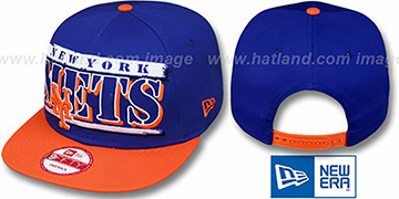 Mets 2T STILL BREAKIN SNAPBACK Royal-Orange Hat by New Era