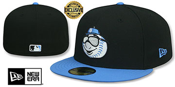 Mets ALTERNATE FORCE Black-Blue  Fitted Hat by New Era