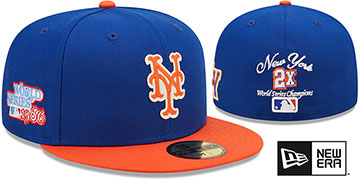 Mets LETTERMAN SIDE-PATCH Fitted Hat by New Era