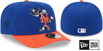 Mets MLB CARTOON  A-FRAME Royal-Orange Fitted Hat by New Era