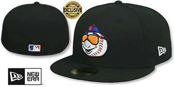 Mets SHADES MR MET Black Fitted Hat by New Era