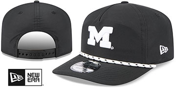 Michigan 1920 ROPE SNAPBACK Black-White  Hat by New Era