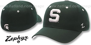 Michigan State DH Fitted Hat by ZEPHYR - green