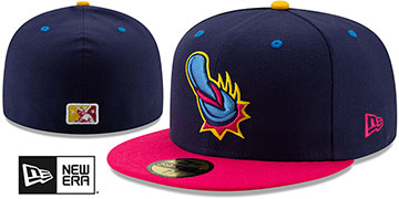 Missions 'COPA' Navy-Fuschia Fitted Hat by New Era