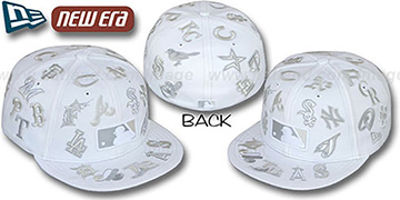 MLB 'ALL-OVER FADEOUT' White Fitted Hat by New Era