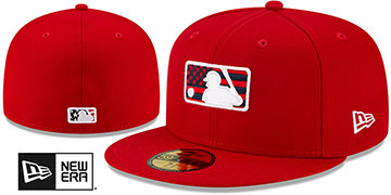 MLB Umpire 2021 JULY 4TH STARS N STRIPES Red Fitted Hat by New Era