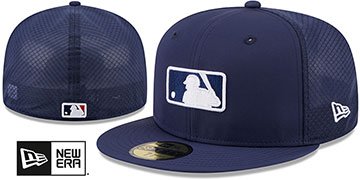 MLB Umpire 2026 'BATTING PRACTICE' Navy Fitted Hat by New Era