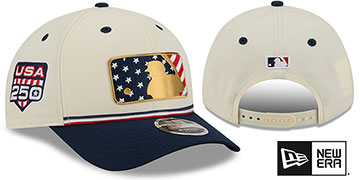 MLB Umpire 2026 JULY 4TH STARS N STRIPES M-CROWN SNAPBACK Chrome-Navy Hat by New Era