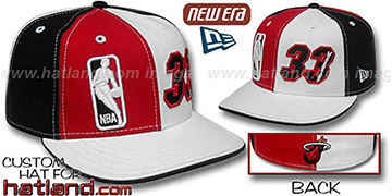 Mourning 'DOUBLE WHAMMY' Red-White-Black Fitted Hat