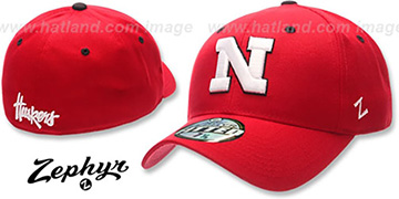 Nebraska DH Red Fitted Hat by ZEPHYR