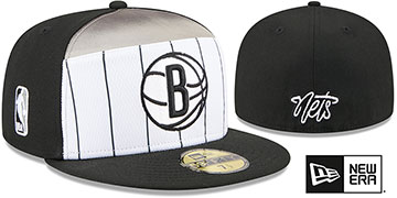 Nets 2025-26 NBA SPLIT PANEL TIP OFF Fitted Hat by New Era