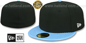 New Era 59FIFTY-BLANK PATENT VIZA Black-Sky Fitted Hat