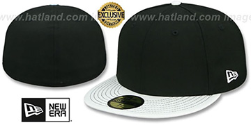New Era 59FIFTY-BLANK PATENT VIZA Black-White Fitted Hat