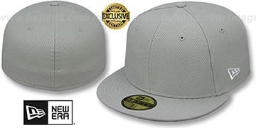 New Era DIAMOND TECH 59FIFTY-BLANK Light Grey Fitted Hat