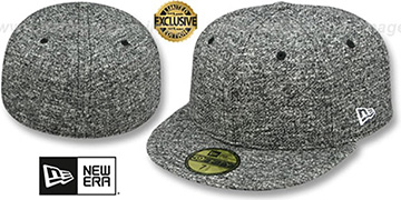 New Era 'FRENCH TERRY BLANK' Heather Black Fitted Hat