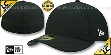 New Era 'LOW-CROWN DIAMOND TECH 59FIFTY-BLANK' Black Fitted Hat
