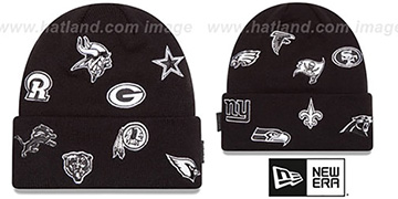 NFL NFC TOTAL LOGO Black Knit Beanie Hat by New Era
