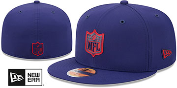 NFL Shield 2026 NFL SIDELINE Royal Fitted Hat by New Era