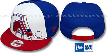 Nordiques LITTLE-BIG POP SNAPBACK White-Royal-Red Hat by New Era