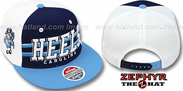 North Carolina 2T SUPERSONIC SNAPBACK Navy-Sky Hat by Zephyr