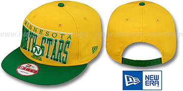 North Stars LE-ARCH SNAPBACK Gold-Green Hat by New Era