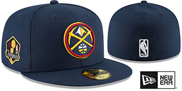 Nuggets 2023 NBA FINALS CHAMPIONS Navy Fitted Hat by New Era