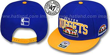 Nuggets 2T BLOCKSHED SNAPBACK Adjustable Hat by Twins 47 Brand