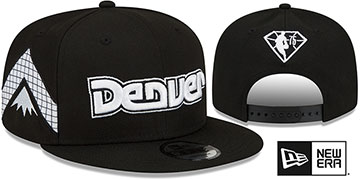 Nuggets 'DIAMOND 75 CITY-SERIES SNAPBACK' Black-White Hat by New Era