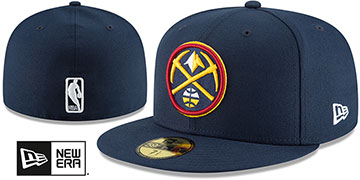 Nuggets NBA TEAM-BASIC Navy Fitted Hat by New Era