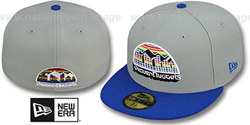 Nuggets TRACE-POP Grey-Royal Fitted Hat by New Era