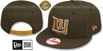 NY Giants 'TEAM-BASIC SNAPBACK' Brown-Wheat Hat by New Era