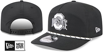 Ohio State 1920 ROPE SNAPBACK Black-White  Hat by New Era