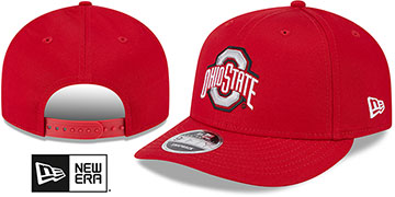 Ohio State LOW-CROWN TEAM-BASIC SNAPBACK Red Hat by New Era