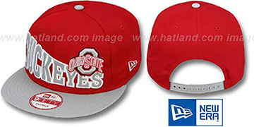 Ohio State STOKED SNAPBACK Red-Grey Hat by New Era
