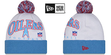 Oilers NFL THROWBACK SPIRIT Knit Beanie Hat by New Era