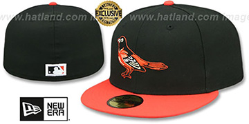 Orioles 1999-2008 ROAD COOPERSTOWN Fitted Hat by New Era