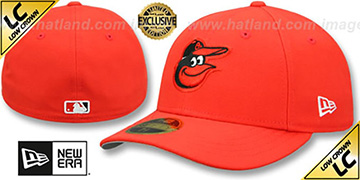 Orioles 2012 LOW-CROWN CURRENT Orange Fitted Hat by New Era