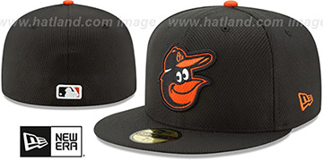 Orioles 2017 DIAMOND ERA Black Fitted Hat by New Era