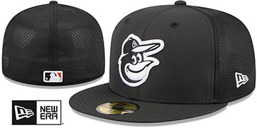 Orioles 2026 'BATTING PRACTICE' Black Fitted Hat by New Era