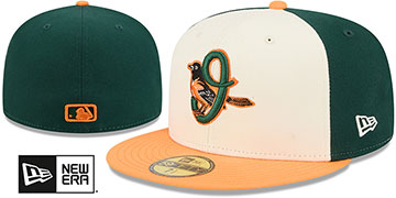 Orioles 2026 CITY CONNECT INSIDER White-Green-Orange Fitted Hat by New Era